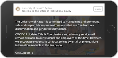 University of Hawaiʻi System Title IX and The Office of Institutional Equity